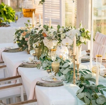 ИСКУССТВЕННАЯ ГИРЛЯНД ИЗ ЭВКАЛИПТА Цветы Рускуса плюща на свадьбу листья балконные 2м