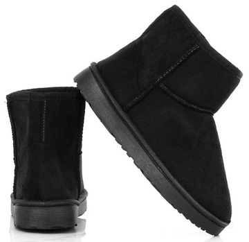 6904 ЧЕРНЫЕ ИЗОЛИРОВАННЫЕ ЗАМШЕВЫЕ БОТИНКИ 41