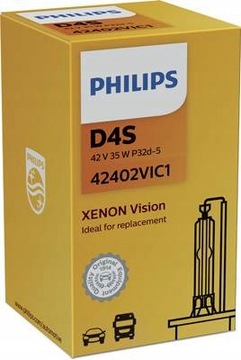 PHILIPS ŻARÓWKA XENON D4S 35W 85V VISION ORYGINAL