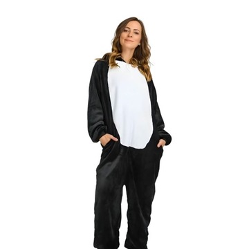 Комбинезон-пижама кигуруми, маскировка черного хаски, размер XL: 175–185 см
