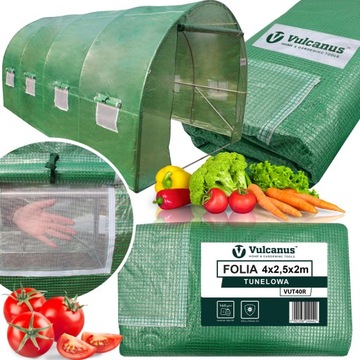 FOLIA ZAMIENNA POSZYCIE NA TUNEL OGRODOWY SZKLARNIA 4x2,5x2m 10m² FOLIAK UV