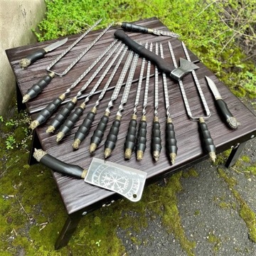 Zestaw szampurów i szpikulców do szaszłyków KATEGAT na prezent NK-30K