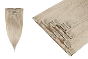 CLIP IN Włosy Doczepiane NATURALNE Dopinki 40cm 6 taśm 70g BestHair