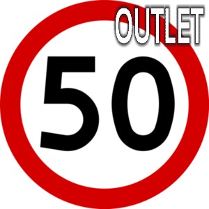 OUTLET Znak B-33: Ograniczenie prędkości 50- Naklejka ODBLASKOWA 60cm