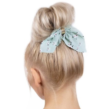 GUMKA do włosów FROTKA apaszka SCRUNCHIES miętowa