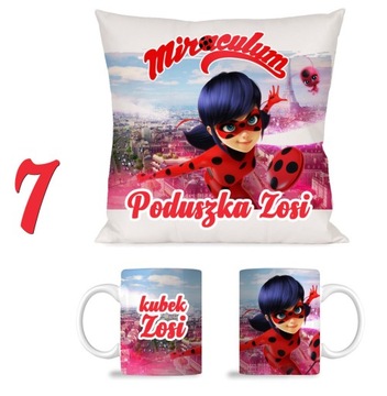 КОМПЛЕКТ ПОДУШКА + КРУЖКА БОЖЬЯ КОРОВКА ЧЕРНЫЙ КОТ N8