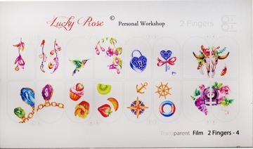 NAKLEJKI NA PAZNOKCIE LUCKY ROSE 2 FINGERS-4