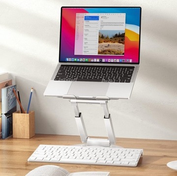 Stojak alu pod laptopa TOUNEE Obrót 360° Regulowany dla MacBook iPad (LS07)