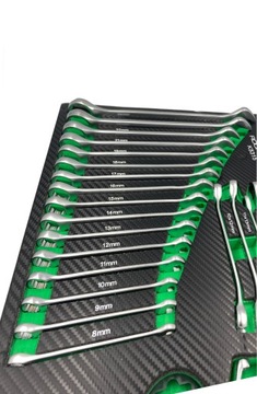 ВСТАВКА ДЛЯ ТЕЛЕЖКИ, ИЗОГНУТЫЕ КОМБИНИРОВАННЫЕ КЛЮЧИ, CR-V СТАЛЬ 31 EL