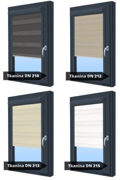 РОЛЛОННЫЕ ШТОРЫ ДЕНЬ НОЧЬ РОЛЛЕР ДЛЯ ОКОН в кассете Антрацит VEGAS DEKRO