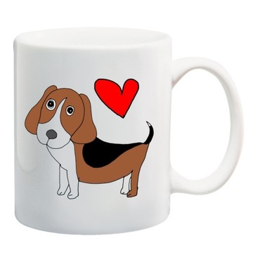 KUBEK beagle PIES WYŻEŁ PSY JAMNIK WZORY