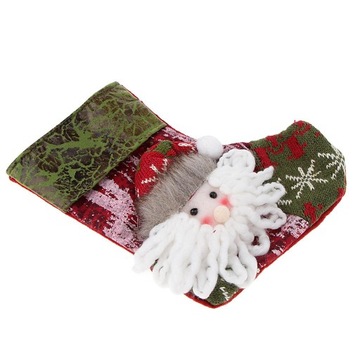 ch-Xmas stockings candy holder christmas Santa Claus