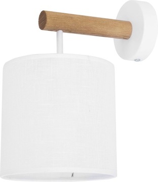 Kinkiet Deva biały drewno E27 TK Lighting 4108
