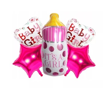 ZESTAW NA BABY SHOWER BALONY NARODZINY DZIECKA