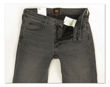 Lee SCARLETT R. Grey spodnie jeans Skinny W28 L33