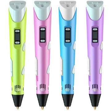 НАБОР XXL ВОЛШЕБНАЯ 3D РУЧКА ДЛЯ ДЕТЕЙ РУЧКА ПРИНТЕР + КАРТРИДЖИ 210 метров