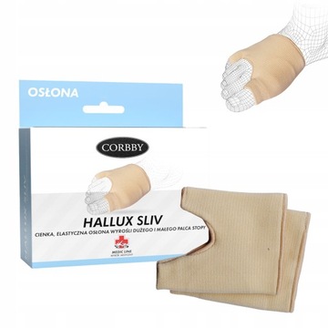Opaska na haluksy na dzień i na noc Corbby Hallux Sliv r. uniwersalny 1 szt