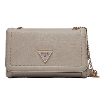 GUESS TOREBKA DAMSKA NOELLE CONVERTIBLE XBODY FLAP BEŻOWA