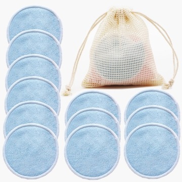 Reusable Bamboo Makeup Remover Pads 12pcs/Bag