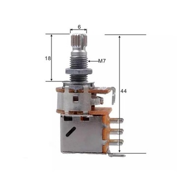 Линейный потенциометр TONE B250K - двухтактный