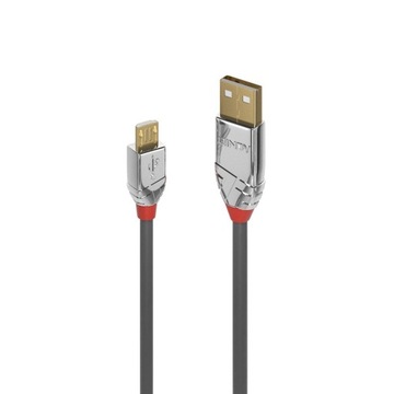 Lindy 36653 Kabel USB 2.0 A - Micro-B Cromo Line - 3m