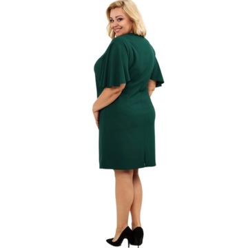 Sukienka bankietowa plus size rozmiar 54 zielona