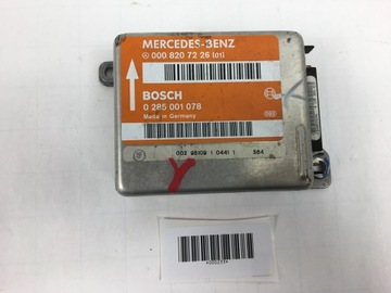 SENSOR AIRBAG MERCEDES W124 0008207226 MODUŁ SRS 0285001078 PODUSZEK