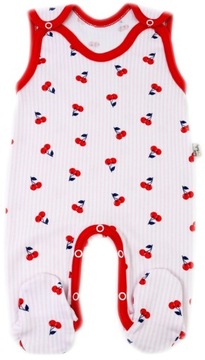 ŚPIOCHY NIEMOWLĘCE 56 ŚPIOSZKI ROZPINANE BAWEŁNA WISIENKI /85/