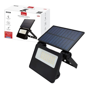 Naświetlacz solarny halogen 6500K 1500LM czujnik ruchu/zmierzchu MOCNY IP65