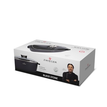 Brytfanna ZWIEGER BLACK STONE 5 l 32cm non-stick