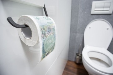 ТУАЛЕТНАЯ БУМАГА 100 злотых, ВЕСЕЛЫЙ ПОДАРОК