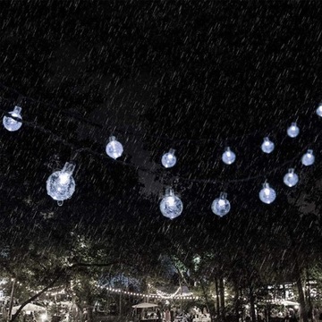 САДОВАЯ ГИРЛЯНДИЯ СОЛНЕЧНАЯ ЛАМПА 50LED 9,5M БОЛЬШИЕ ЛАМПОЧКИ
