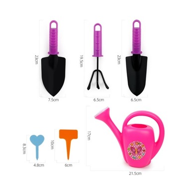 Мини-садовые инструменты для детей с ручными инструментами в сумке