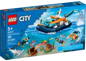 LEGO City Łódź do nurkowania badacza 60377