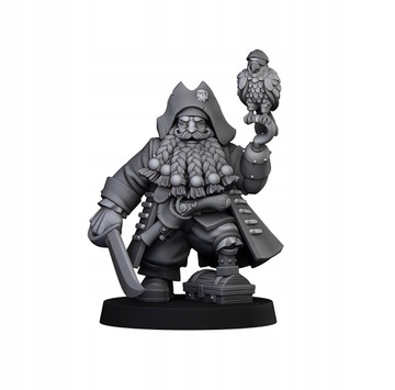 Dwarf Pirates Captain - Highlands Miniatures