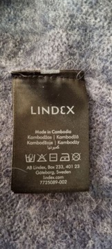 Sweter LINDEX niebieski oversize wełna/alpaka r M