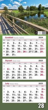 Календарь 2025, тройной 2025, микс схем, 16 схем, часть 2, настенный