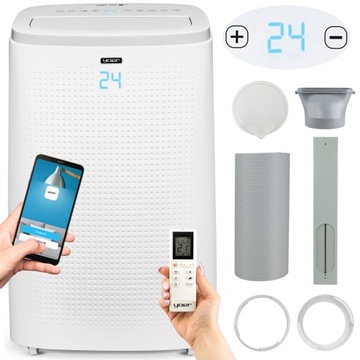 4w1 Cichy Klimatyzator przenośny Yoer 4,7kW 75m2 +Pompa ciepła +WiFi