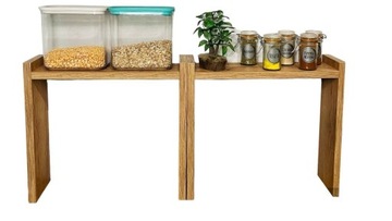PÓŁKA KUCHENNA NA PRZYPRAWY II POZIOMY 35x35x11 DĄB CRAFT ZESTAW x2+ GRATIS