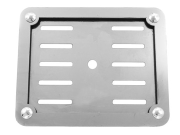 RAMKA TABLICY POD TABLICĘ REJESTRACYJNĄ MOTOCYKLOWĄ STAL POLEROWANA