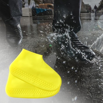 Бахилы силиконовые Водонепроницаемые многоразовые силиконовые бахилы Желтый M