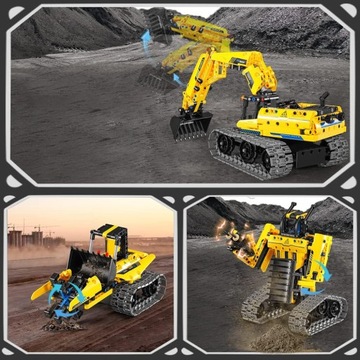ЭКСКАВАТОР ИНЖЕНЕРНАЯ ИГРУШКА ПРОГРАММИРУЕМЫЙ ПУЛЬТ ДИСТАНЦИОННОГО УПРАВЛЕНИЯ