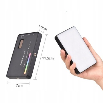 Lampa LED W140 RGB AKUMULATOR 3100 mAH