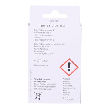 Чистящие таблетки для кофемашины JURA 24225 3-в-1