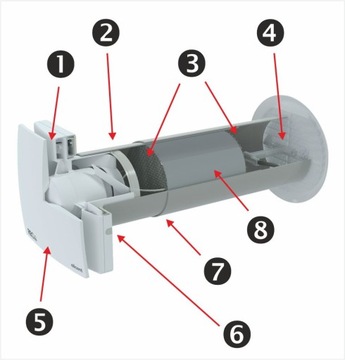 Рекуператор настенный 70м3/ч VANTUBO RECDUO 150 PLUS