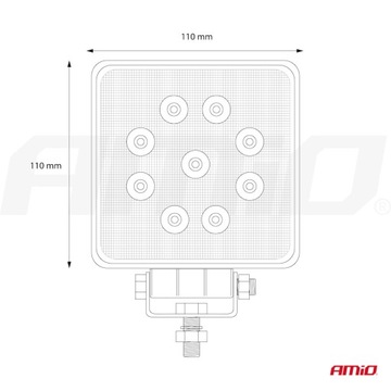 LAMPA ROBOCZA HALOGEN SZPERACZ LED HOMOLOGACJA E9