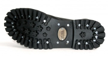 СТАЛЬНЫЕ ЧЕРНЫЕ БОТИНКИ С 3 ОТВЕРСТИЯМИ 101-102/OM/B размер 37