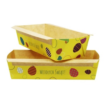 Forma papierowa do pieczenia WIELKANOC jednorazowa 16,5 x 6,5 cm - 10 szt.