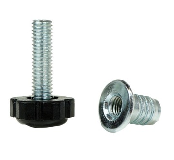 Ножка мебельная, регулировочная ножка с муфтой, М10 х 37,5