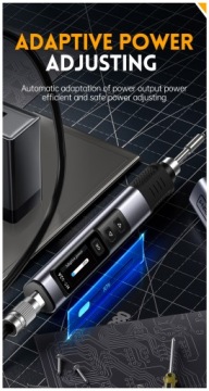 FNIRSI HS-02A Точный цифровой паяль 100 Вт USB QC/PD 6PCS HS02 Пещеры